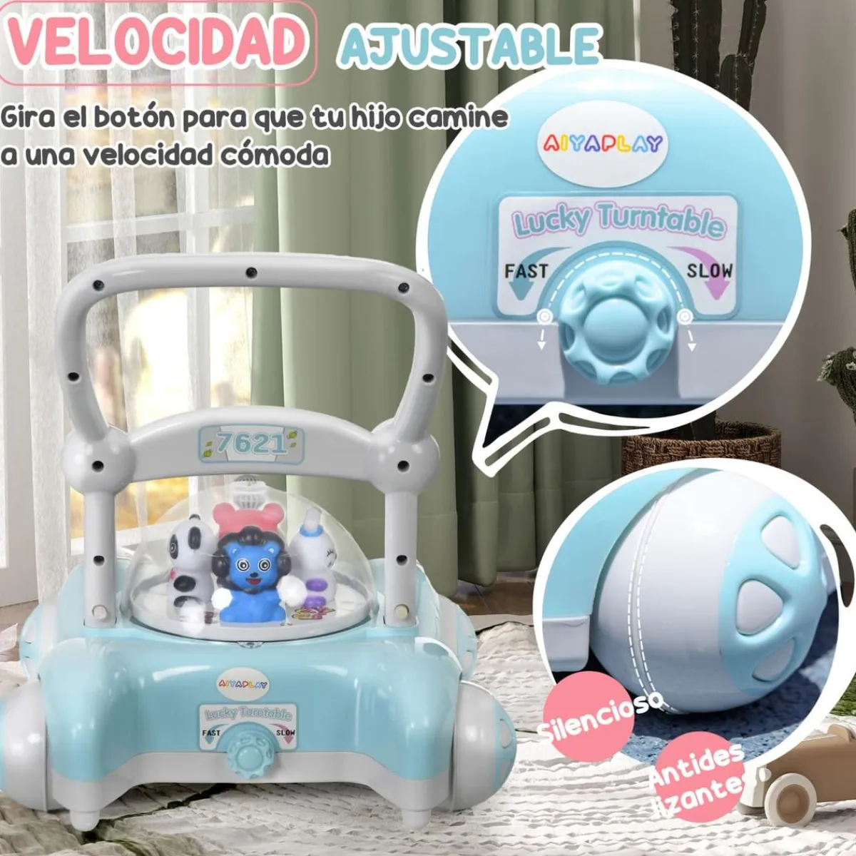 Homcom - Andador Azul para bebés*AIYAPLAY Sale
