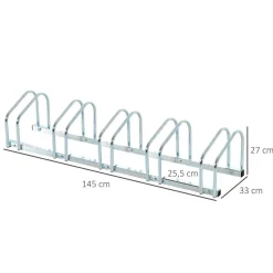 Clearance - Aparcamiento para 5 bicicletas Plata Bicicletas