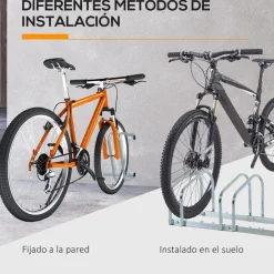 Clearance - Aparcamiento para 5 bicicletas Plata Bicicletas