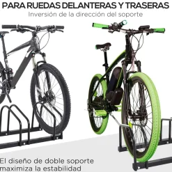 - Aparcamiento para 4 bicicletas Negro*Homcom Best