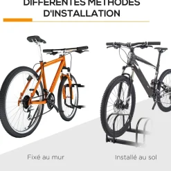 - Aparcamiento para 4 bicicletas Negro*Homcom Best