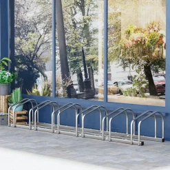 Online - Aparcamiento para 6 bicicletas Plata Bicicletas