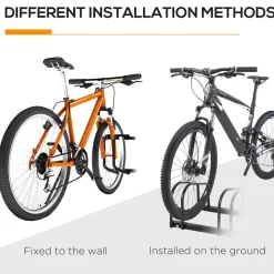 - Aparcamiento para 6 bicicletas Negro*Homcom Online