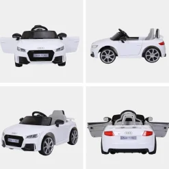 Hot - Audi TT eléctrico blanco Vehículos De Batería O A Pedales