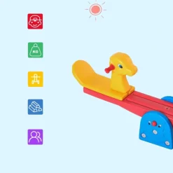 Outlet - Balancín para Niños con Respaldo Entretenimiento·Hamacas Y Columpios