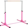 - Barra de gimnasia con altura ajustable Rosa*Homcom Sale