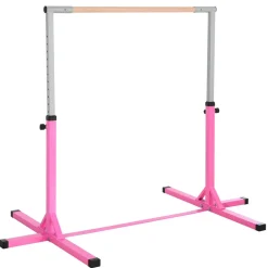 - Barra de gimnasia con altura ajustable Rosa*Homcom Sale