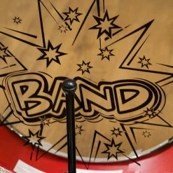 Homcom - Batería infantil 7 piezas con taburete Rojo*AIYAPLAY New