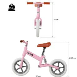 Online - Bicicleta de Equilibrio Sin Pedales Rosa Motos Y Triciclos