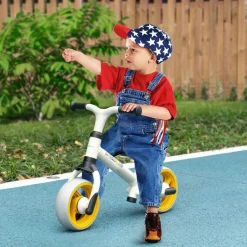 Outlet Homcom - Bicicleta Equilibrio ajustable Blanco Motos Y Triciclos