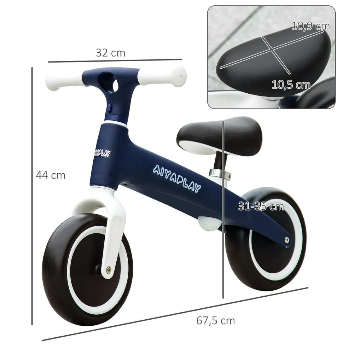 Homcom - Bicicleta equilibrio sin pedales ajustable*AIYAPLAY Clearance