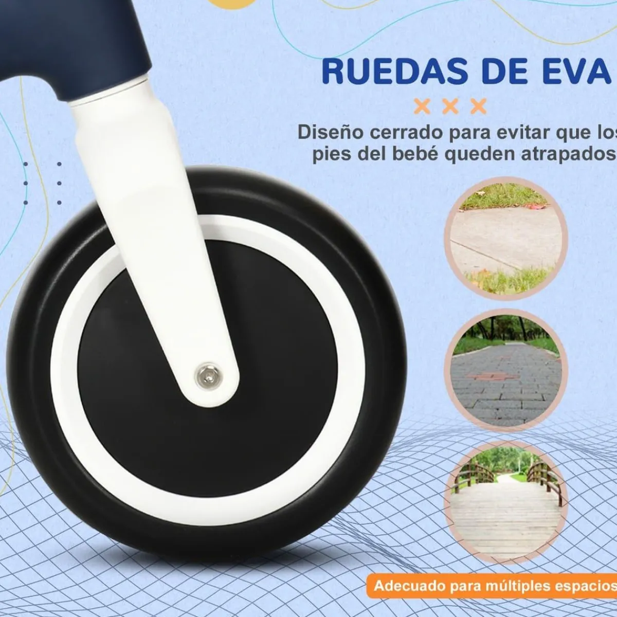 Homcom - Bicicleta equilibrio sin pedales ajustable*AIYAPLAY Clearance