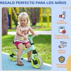 Online Homcom - Bicicleta Equilibrio ajustable Azul Motos Y Triciclos