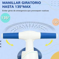 - Bicicleta sin pedales blanco-azul*Homcom Outlet