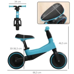Hot - Bicicleta sin pedales azul Motos Y Triciclos