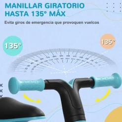 Hot - Bicicleta sin pedales azul Motos Y Triciclos