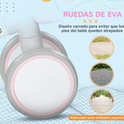 Homcom - Bicicleta sin pedales Rosa*AIYAPLAY New