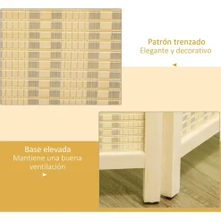 - Biombo de bambú 4 paneles*Homcom New