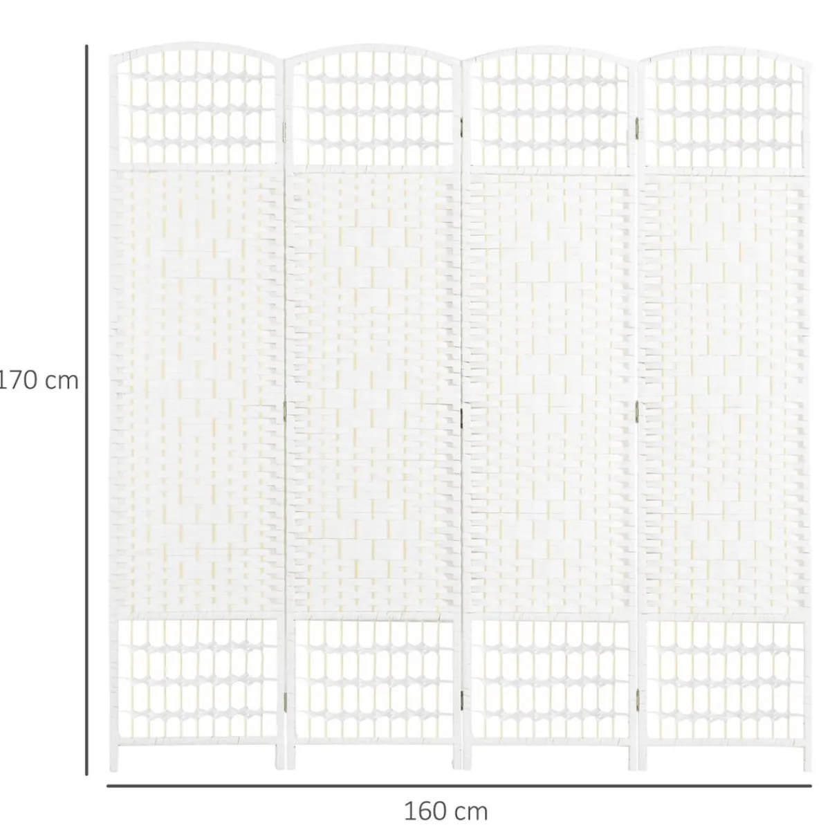 Outlet - Biombo de cuerda de papel 4 paneles Estilo De Vida
