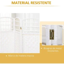 Outlet - Biombo de cuerda de papel 4 paneles Estilo De Vida