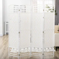 Outlet - Biombo de cuerda de papel 4 paneles Estilo De Vida