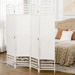 Outlet - Biombo de cuerda de papel 4 paneles Estilo De Vida