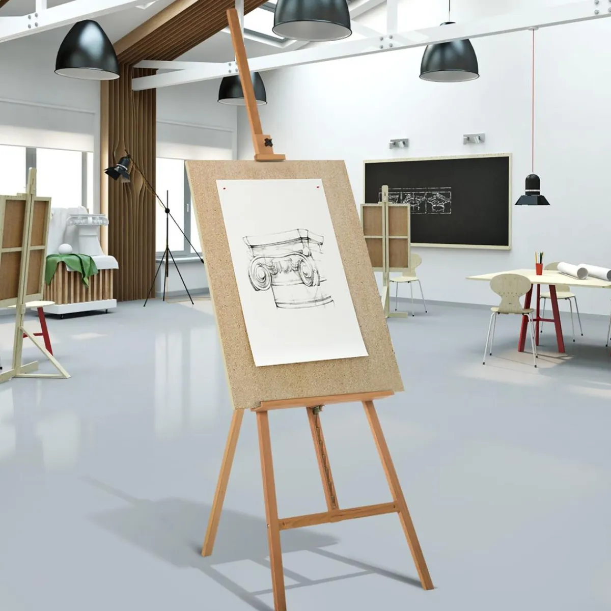 Sale - Caballete de pintura de madera Arte Y Manualidades