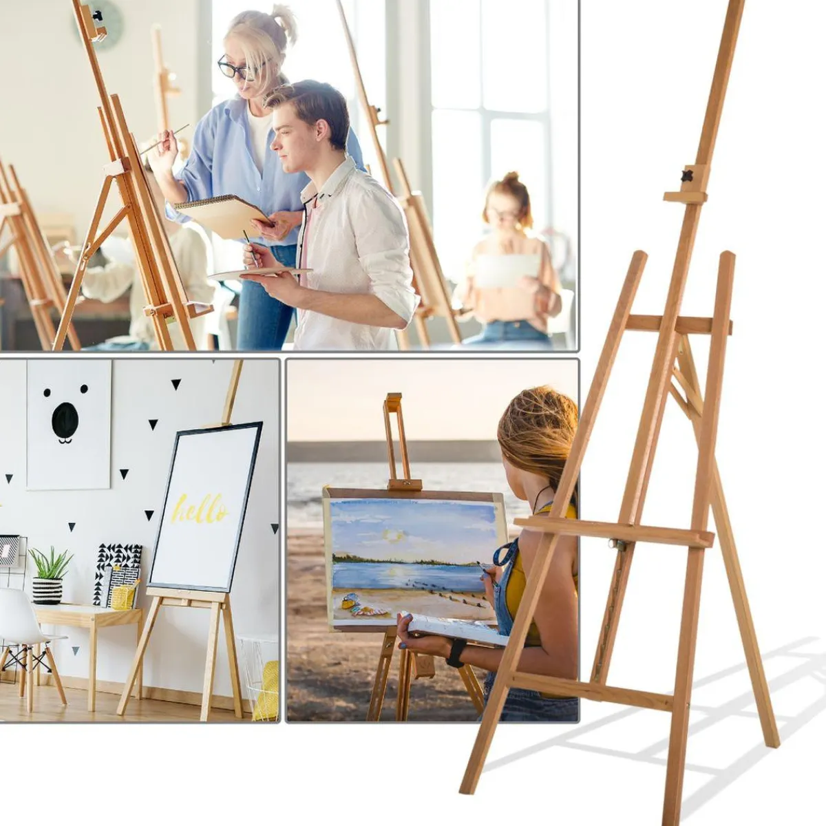 Sale - Caballete de pintura de madera Arte Y Manualidades