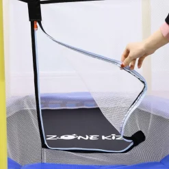 - Cama elástica con red de seguridad azul*Homcom Discount