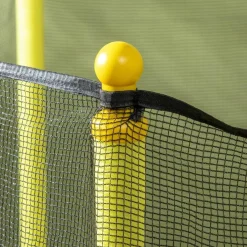 - Cama elástica con red de seguridad Ø110 cm amarillo*Homcom Best