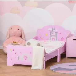 - Cama infantil 3-6 años color rosa*Homcom Sale
