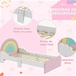 Online - Cama infantil arcoíris Rosa Estilo De Vida