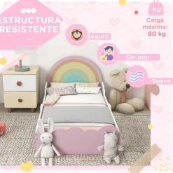 Online - Cama infantil arcoíris Rosa Estilo De Vida