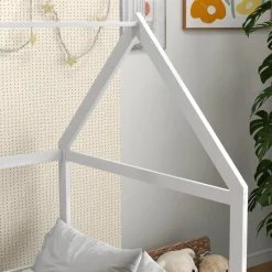 Discount Homcom - Cama infantil en forma de casa Blanco Estilo De Vida