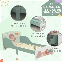 Outlet - Cama infantil Montañas Verde Estilo De Vida