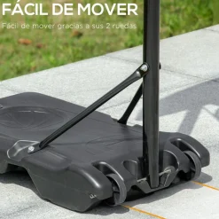 Online - Canasta de baloncesto de pie ajustable de 160-210 cm Deportes