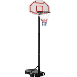 New - Canasta de baloncesto de pie ajustable de 194-249 cm Deportes