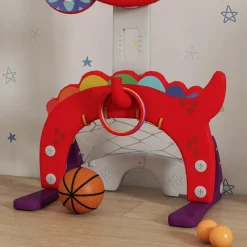 Online Homcom - Canasta de baloncesto infantil Rojo Deportes