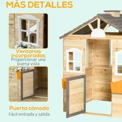 Sale - Casita de jardín de madera con maceteros y banquito Casas