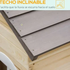 Sale - Casita de jardín de madera con maceteros y banquito Casas