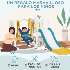 Homcom - Castillo juegos 6 en 1 para interior*AIYAPLAY Online