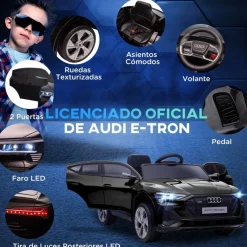 - Coche de batería Audi E-tron Negro*Homcom Best