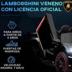 - Coche elécrico Lamborghini Veneno*Homcom Discount