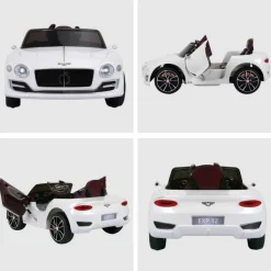 - Coche Eléctrico Bentley GT Blanco con control remoto*Homcom Sale