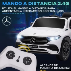 - Coche Eléctrico Mercedes-Benz EQA Blanco*Homcom Best