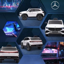 - Coche Eléctrico Mercedes-Benz EQA Blanco*Homcom Best