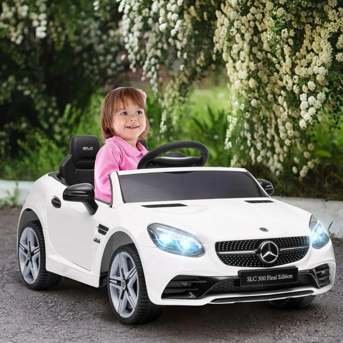 Clearance - Coche eléctrico Mercedes blanco Vehículos De Batería O A Pedales