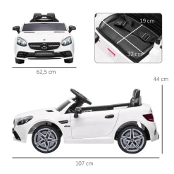 Clearance - Coche eléctrico Mercedes blanco Vehículos De Batería O A Pedales