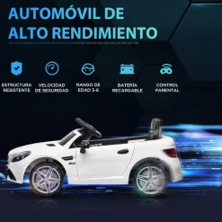 Clearance - Coche eléctrico Mercedes blanco Vehículos De Batería O A Pedales
