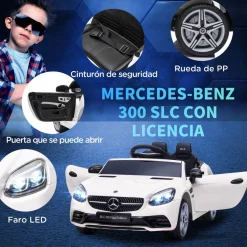 Clearance - Coche eléctrico Mercedes blanco Vehículos De Batería O A Pedales